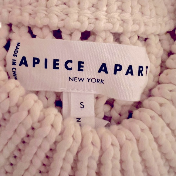 Apiece Apart Ivory Crochet Sweater - Picture 3 of 6
